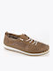 Leder Damen Mokassins in Tabac Braun Farbe