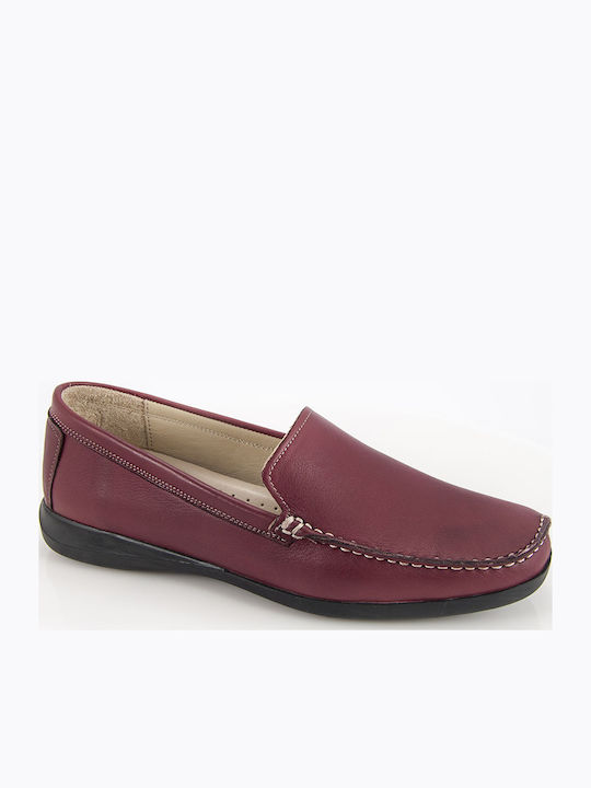 Safe Step Leather Women's Moccasins in Burgundy...