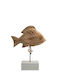 Decorative Fish Figure Made of Wood 20x5x26.5cm