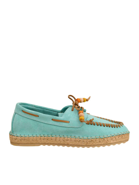Women's Moccasins in Blue Colour