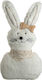 Stoff Kaninchen Weiß 20x6x45cm