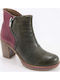 Дамски Кожени Ботуши Зелени