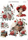 Хартия Easy Transfer Червена Chic Lnt-147 25x35см