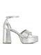 Leather Silver Sandals