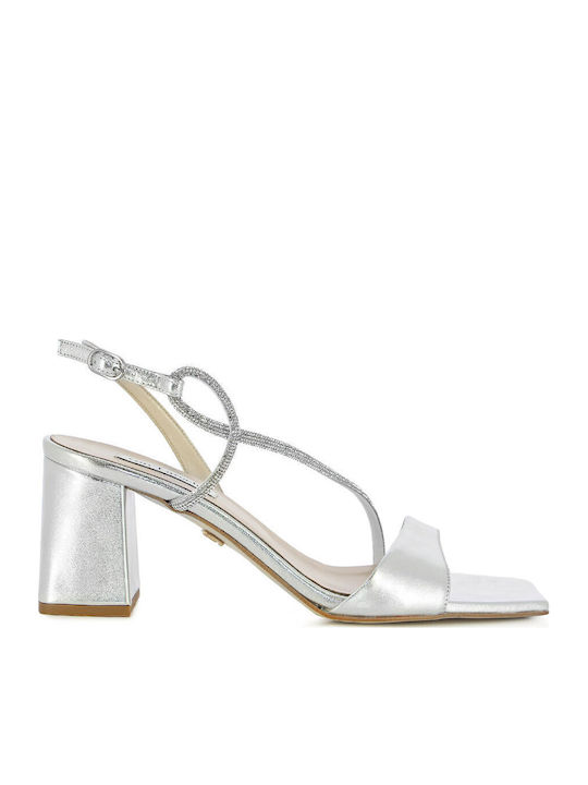 Guy Laroche Damen Sandalen Silber