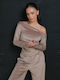 Luxury Beige Tracksuit Set
