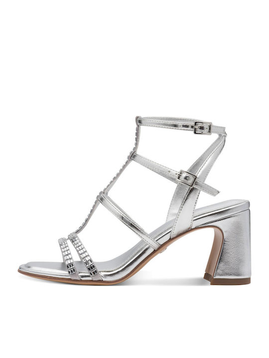 Damen Sandalen Silber