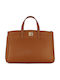 Geantă De Damă Din Piele Tip Crossbody Tabac