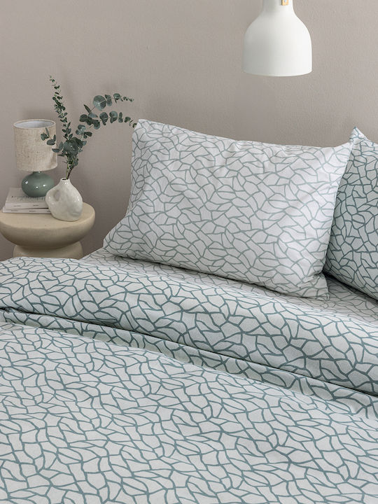 Palamaiki Fl6296 Set Pillowcases with Envelope Cover Green 51x72cm