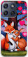 Mobile Phone Case Valentine's Day Fox Bunny Under Love Tree Motorola Edge 70 5g Flexible TPU Transparent Silicone