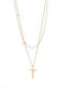 Puppis Women's Steel Cross with Chain