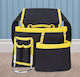 Tool Tool Belt Zola 11 Pockets 1 Hammer Holder Adjustable Ergonomic Polyester 54x24 Cm Black Yellow