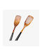 Set Of Kyoto Wooden Minimal Handle And Japanese Aesthetic Spatulas 2 Pieces Pgsi0013