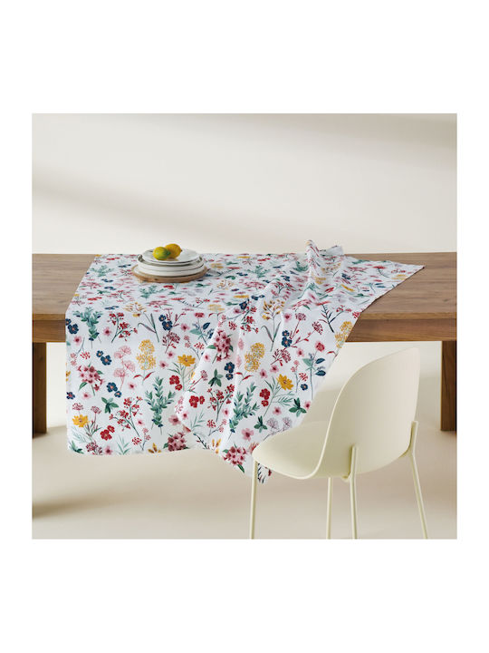 Kentia Cotton Tablecloth Levante White 140x220cm