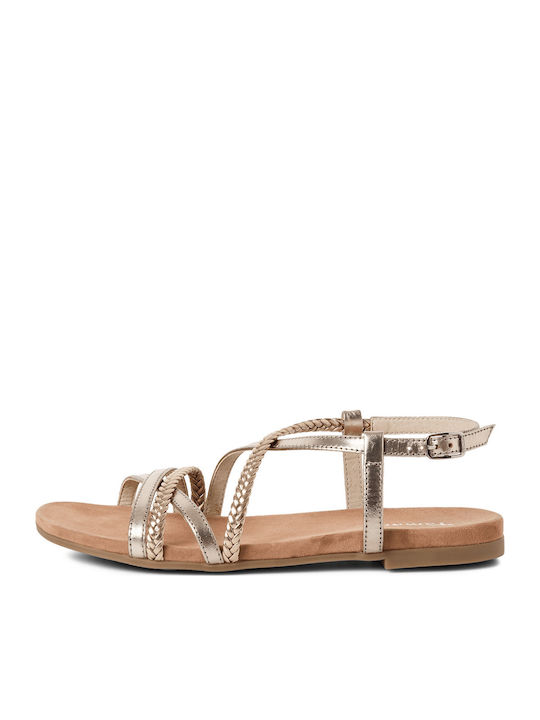 Damen Gold Sandalen