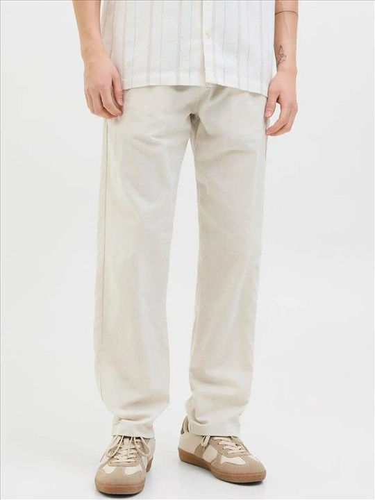 Jack & Jones Ανδρικό Παντελόνι Loose Fit Γκρι