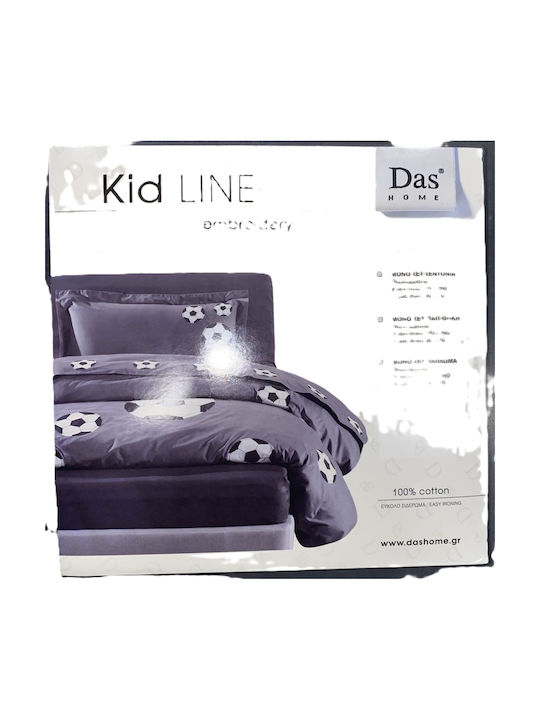 Das Home Single Cotton Sheet Set Ball Gray 170x260cm