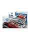 Cars Kinderbettlaken Set Baumwolle Cars Grau 160x240cm 3 Stück