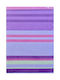 Sunshine Single Cotton Sheets Set Pink/Purple Striped 165x250cm