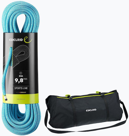 Edelrid Динамично Въже За Планинарство С Дължина 80м Синьо