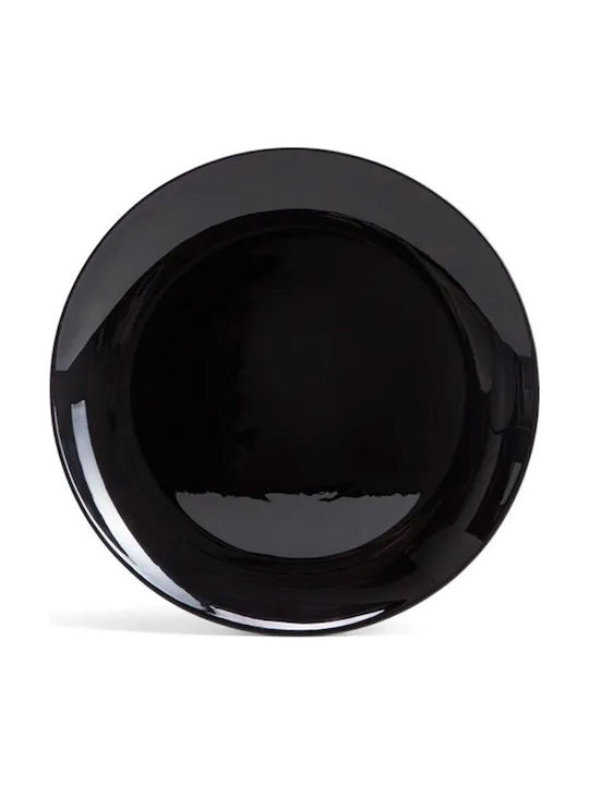 Homla Capri Shallow Ceramic Black Plate 26.3cm