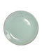 Domoletti Shallow Green Serving Plate with Diameter 19.5cm