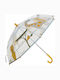 Sterntaler Kids Umbrella Curved Handle Transparent With Diameter 59.5cm