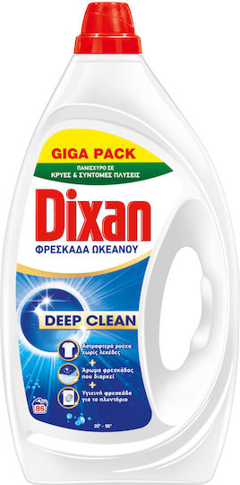 Dixan Υγρό Απορρυπαντικό Ρούχων 3.87lt (86 Μεζούρες)