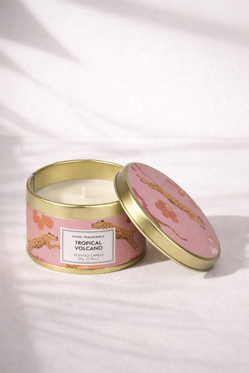 Kaemingk Aromatic Candle In Metal Box Fuchsia 65gr