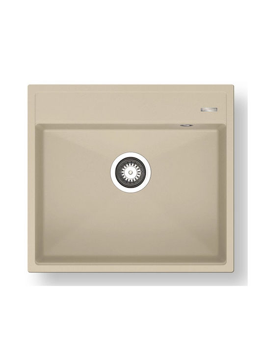 Pyramis Ithaka 1b Drop-In Kitchen Sink from Synthetic Granite L56xW51cm