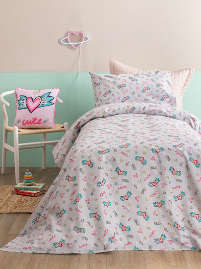 Palamaiki Set Lenjerii De Pat Pentru Pătuț Bumbac Cu Elastic My Kingdom Multicolore 70x140cm