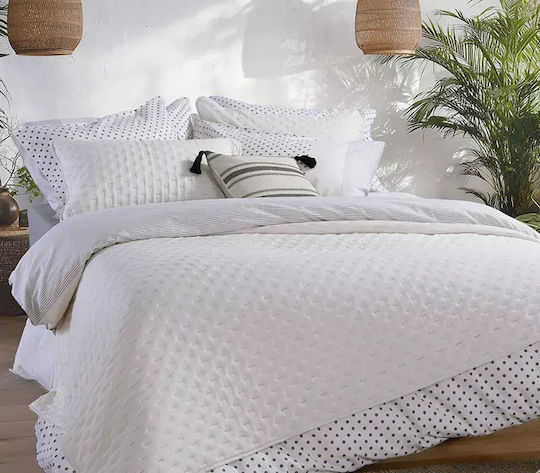 Nef-Nef Homeware Baby Crib Sheet Cotton Adelle Ecru 180x240cm