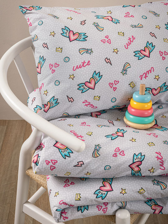 Palamaiki Set Fete De Pernă Pentru Copii Din 100% Bumbac 52x72cm Multicolore
