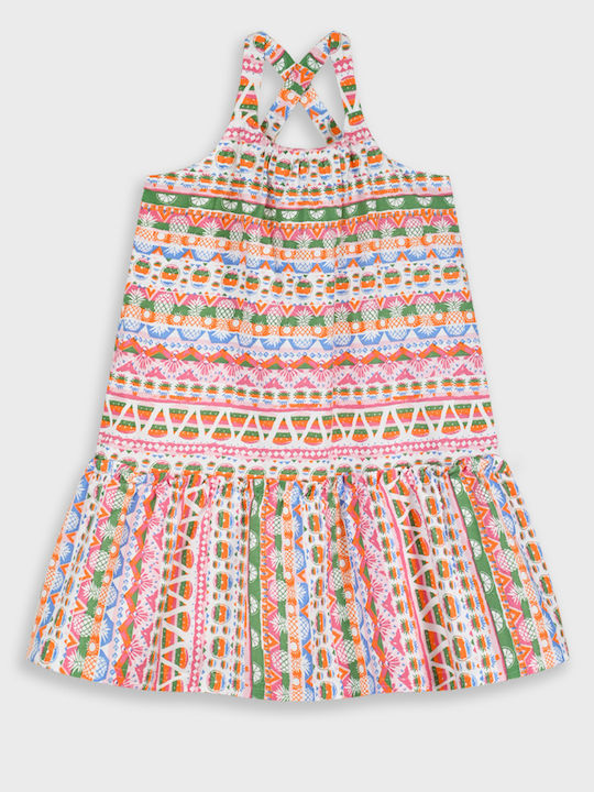 Girls Sleeveless Printed Dress