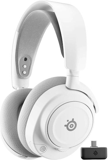 SteelSeries Arctis Nova 7 Wireless Gen 2 Over Ear Gaming Headset με σύνδεση Bluetooth / USB Λευκό