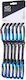 Climbing Technology Skylotec Lime B Set Dy 12 Cm 6-pack Quickdraws Anthracite Blue