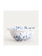 Homla Round Blue Ceramic Serving Bowl with Diameter 18cm