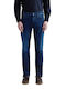 Anbass Slim Fit Men's Jeans Pants Elastic Slim Fit Blue