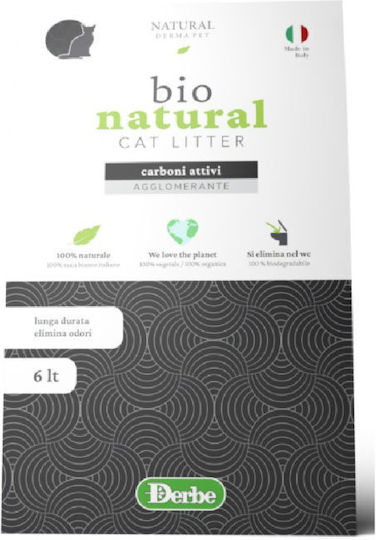 Natural Derma Pet Cat Άμμος Γάτας Καλαμποκιού Άνθρακα 6l 2.85kg