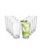 Domoletti Set of Glass Glasses 6 Pieces