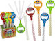 Jucărie Bubble Makers Față Amuzantă 180ml 44cm Plastic 4 Culori