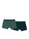 Men's Boxers Khaki/Dark Green 2Pack