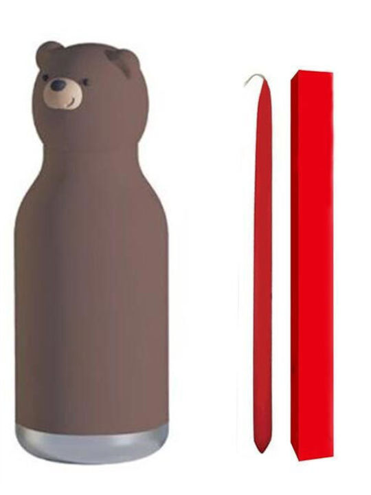 Toy Candle Thermos Bottle Asobu Bestie Brown Bear Brown Bear 460ml 05830a