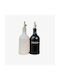 Phos & Gaia Porcelain Oil And Vinegar Dispenser Set With Flow
