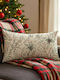 Față De Pernă Christmas Mistletoe 50x30 Bumbac Natural Model Festiv Pghd0129