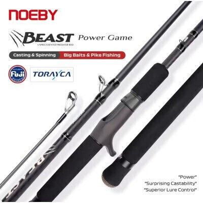 Noeby Καλάμι Ψαρέματος για Spinning 2.24m με Μηχανισμό 14-70gr