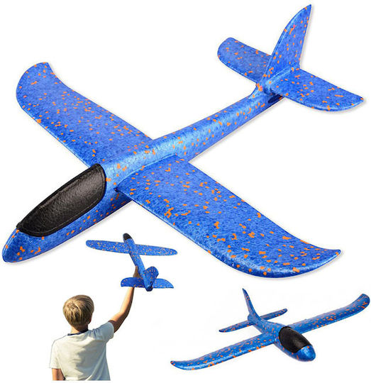 Flying Blue Styrofoam Airplane 49x47 Cm Aria Trade
