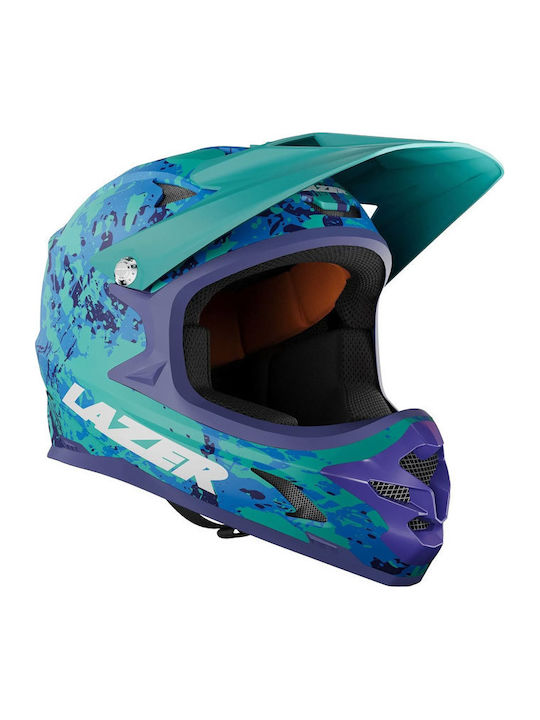 Lazer Phoenix Full Face Велосипедна Каска Спускане По Склона Синя