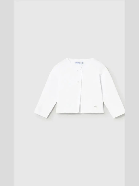 Mayoral Kinder-Strickjacke Weiß