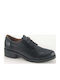 Δερμάτινα Γυναικεία Oxfords σε Μαύρο Χρώμα